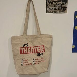 “My Theater Bag” Large Canvas Tote